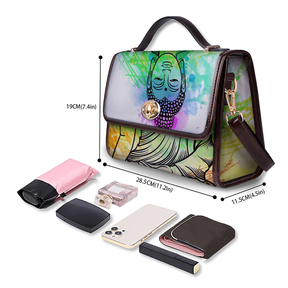 Buddha Reggae Print Women's Satchel Bag