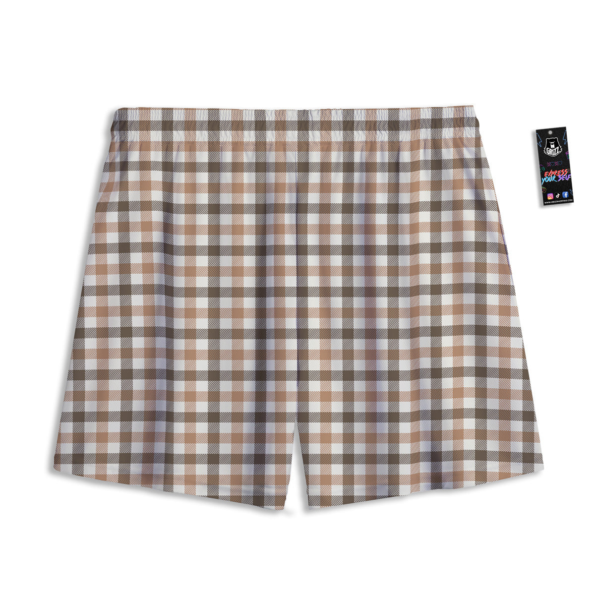 Camouflage Dark Green Print Mesh Shorts