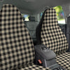 Buffalo Check Black And Beige Print Car Seat Covers-grizzshop