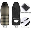 Buffalo Check Black And Beige Print Car Seat Covers-grizzshop