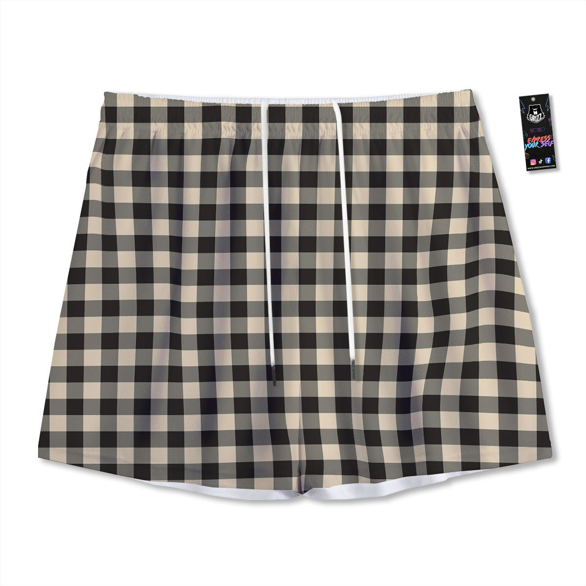 Cross Halloween Print Pattern Mesh Shorts