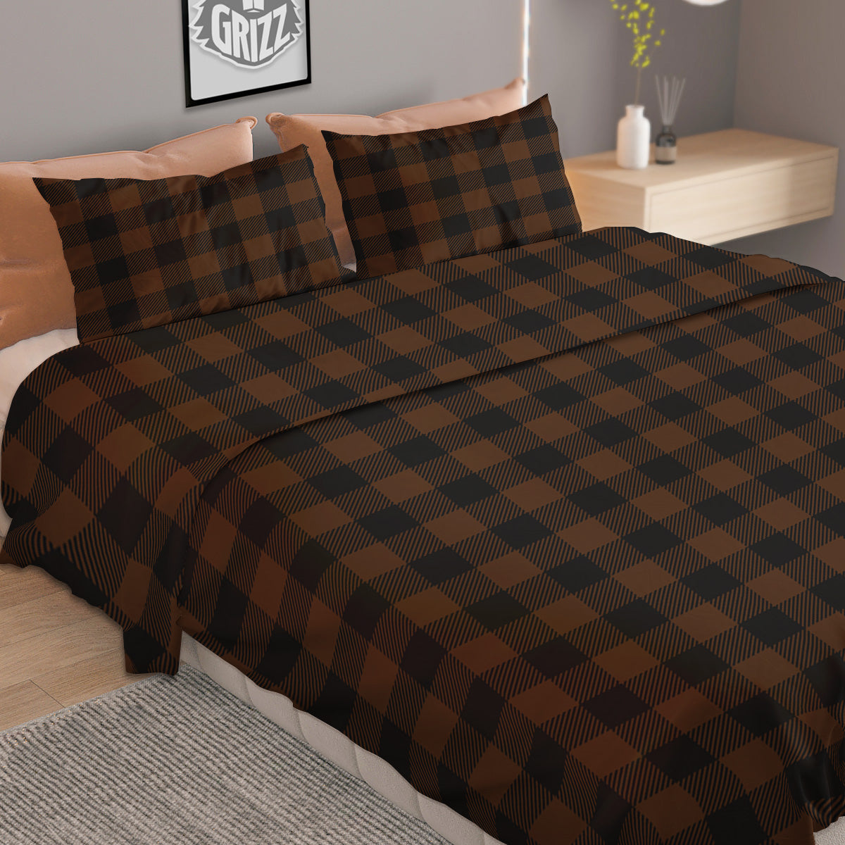 Camouflage Forest Green Print Duvet Cover Bedding Set
