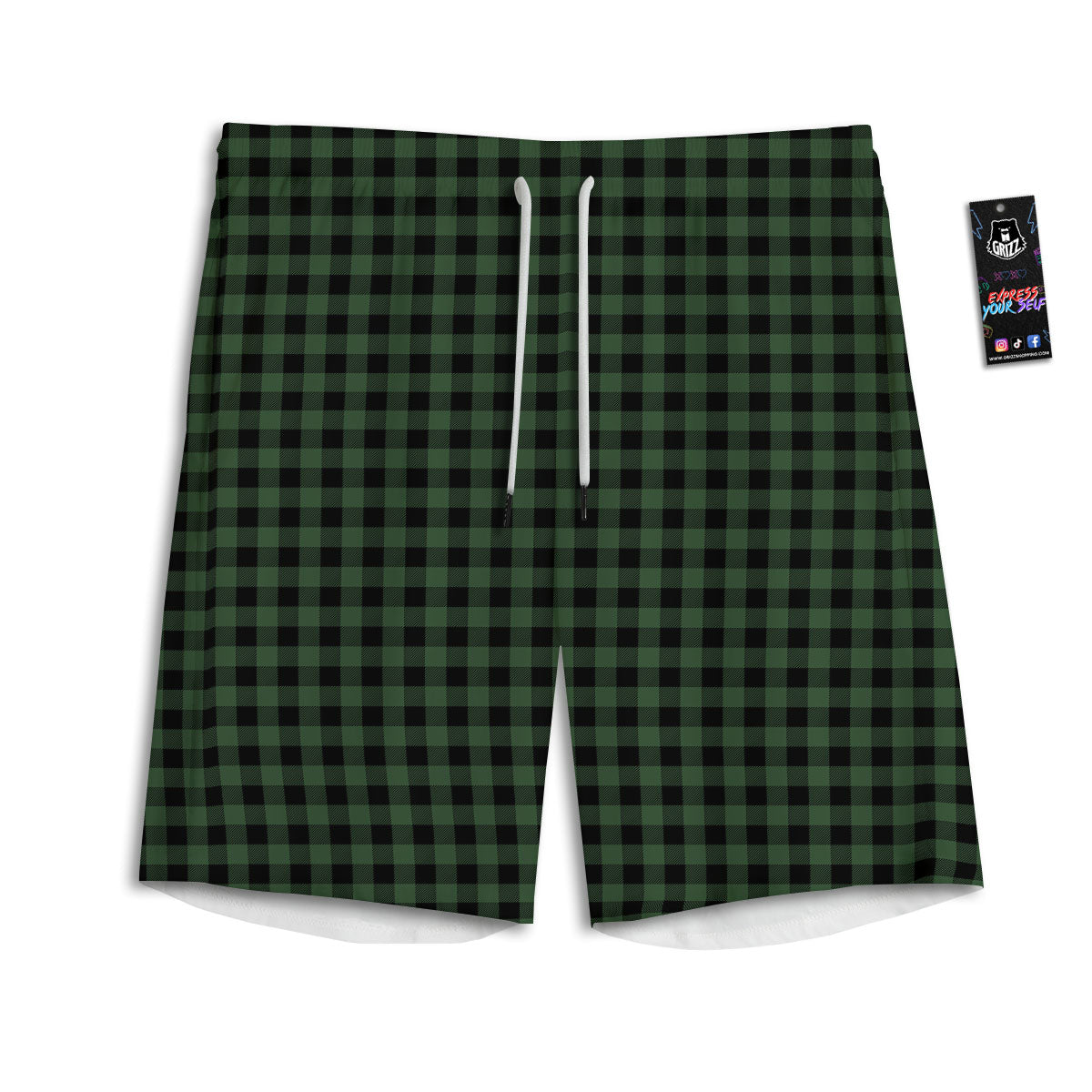 Bolts and Mechanic Nuts Print Pattern Men's Athletic Shorts
