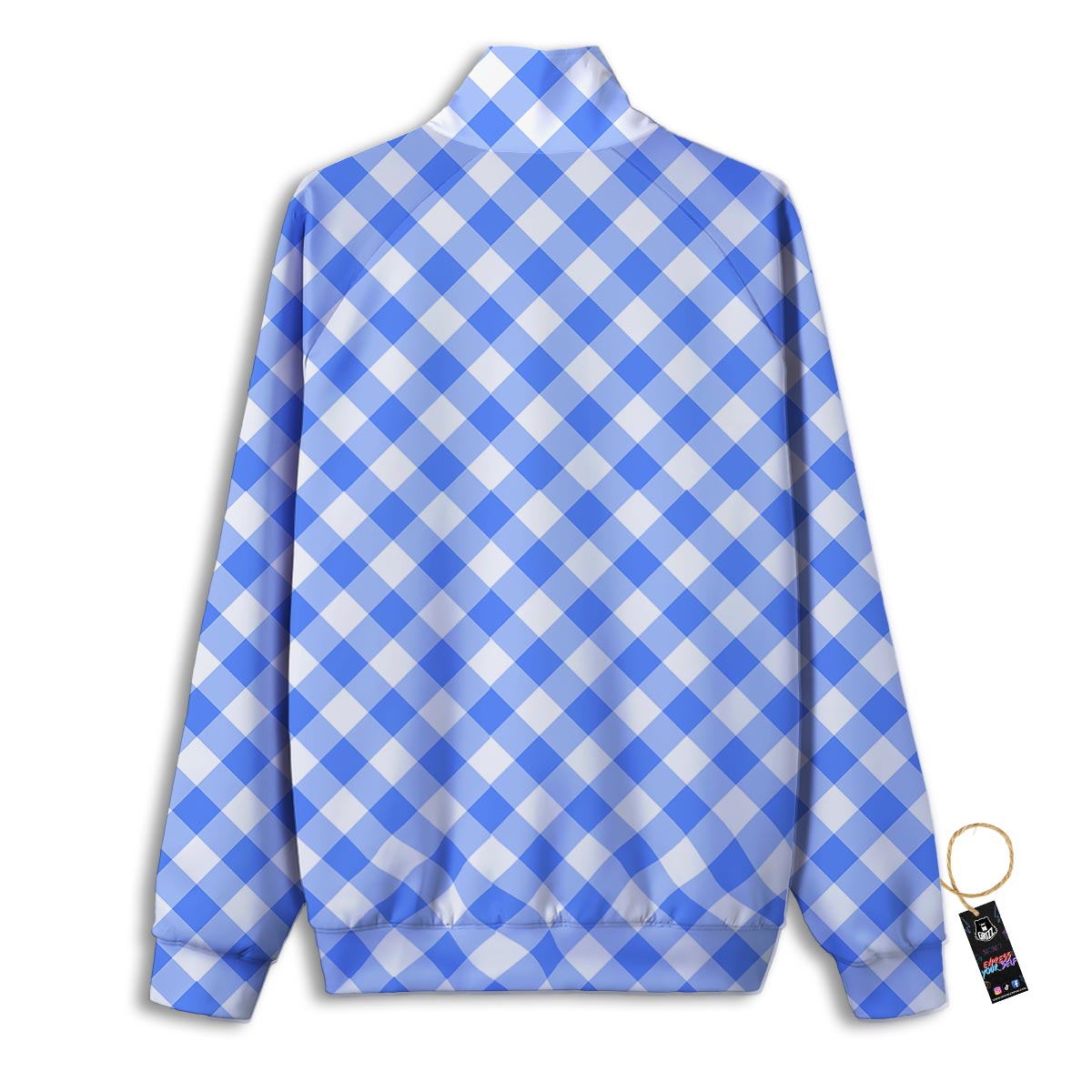 Buffalo Check Black And Red Print Track Jacket-grizzshop