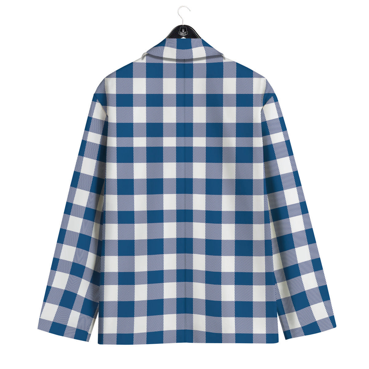 Buffalo Check Blue Print Pattern Men's Sport Coat-grizzshop