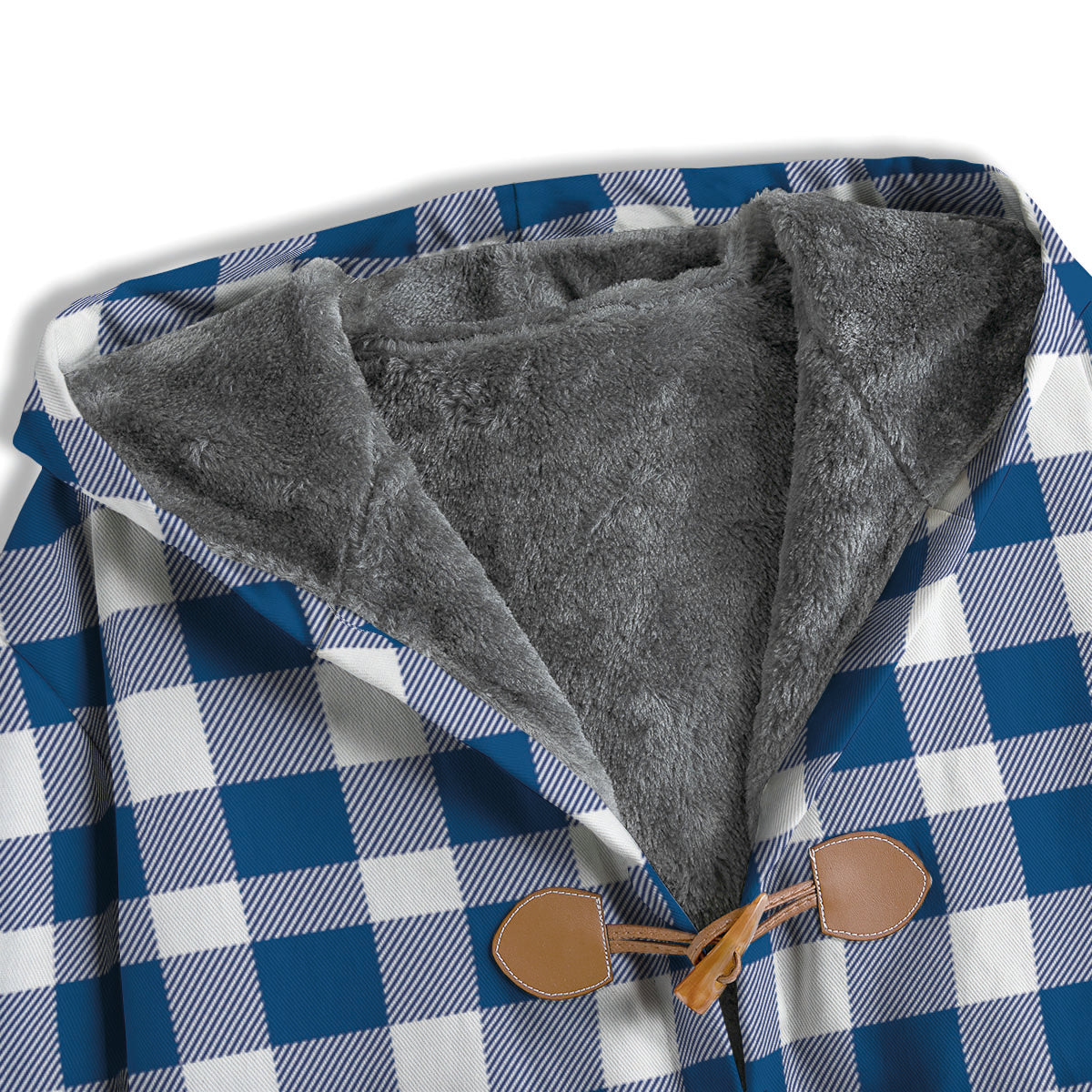 Buffalo Check Blue Print Pattern Men's Windbreaker Jacket-grizzshop