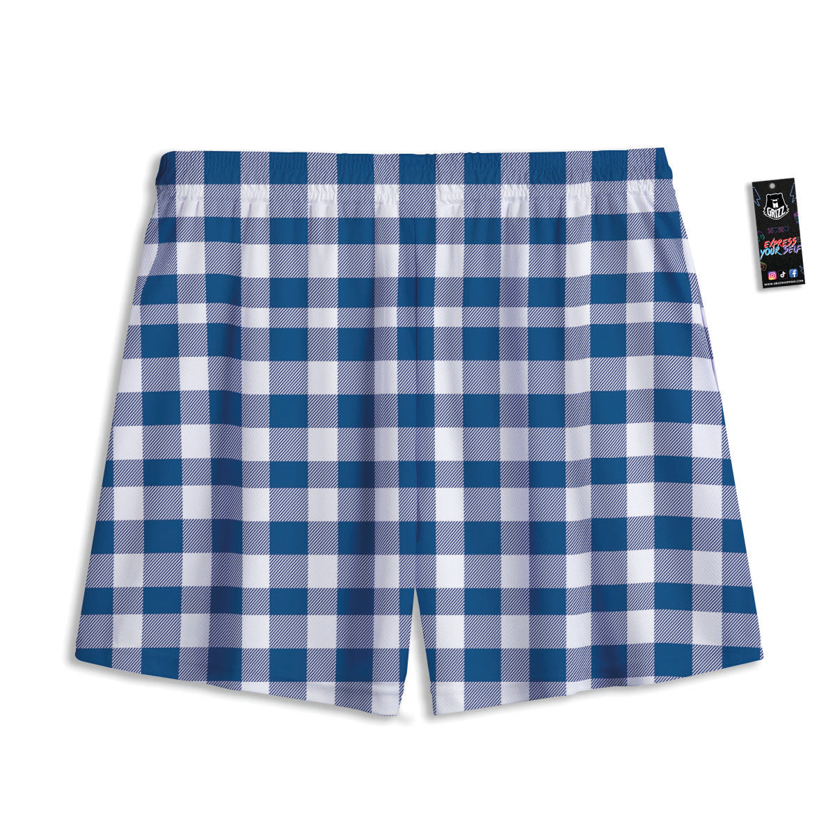 Camouflage White And Grey Print Mesh Shorts