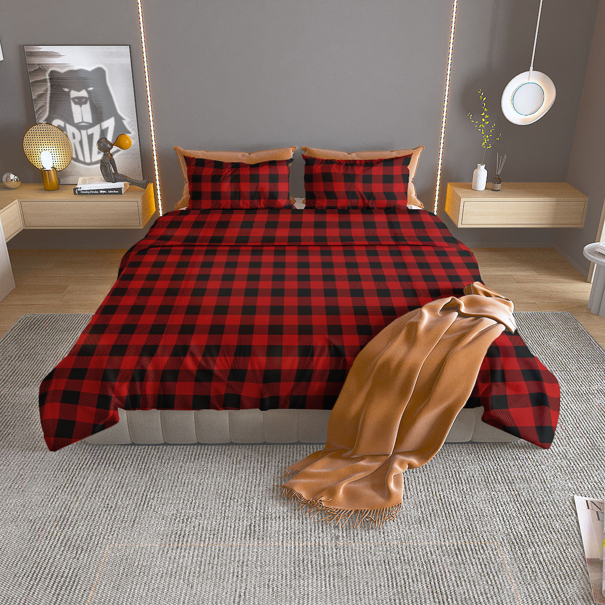 Cancer Cute Cartoon Print Pattern Duvet Cover Bedding Set