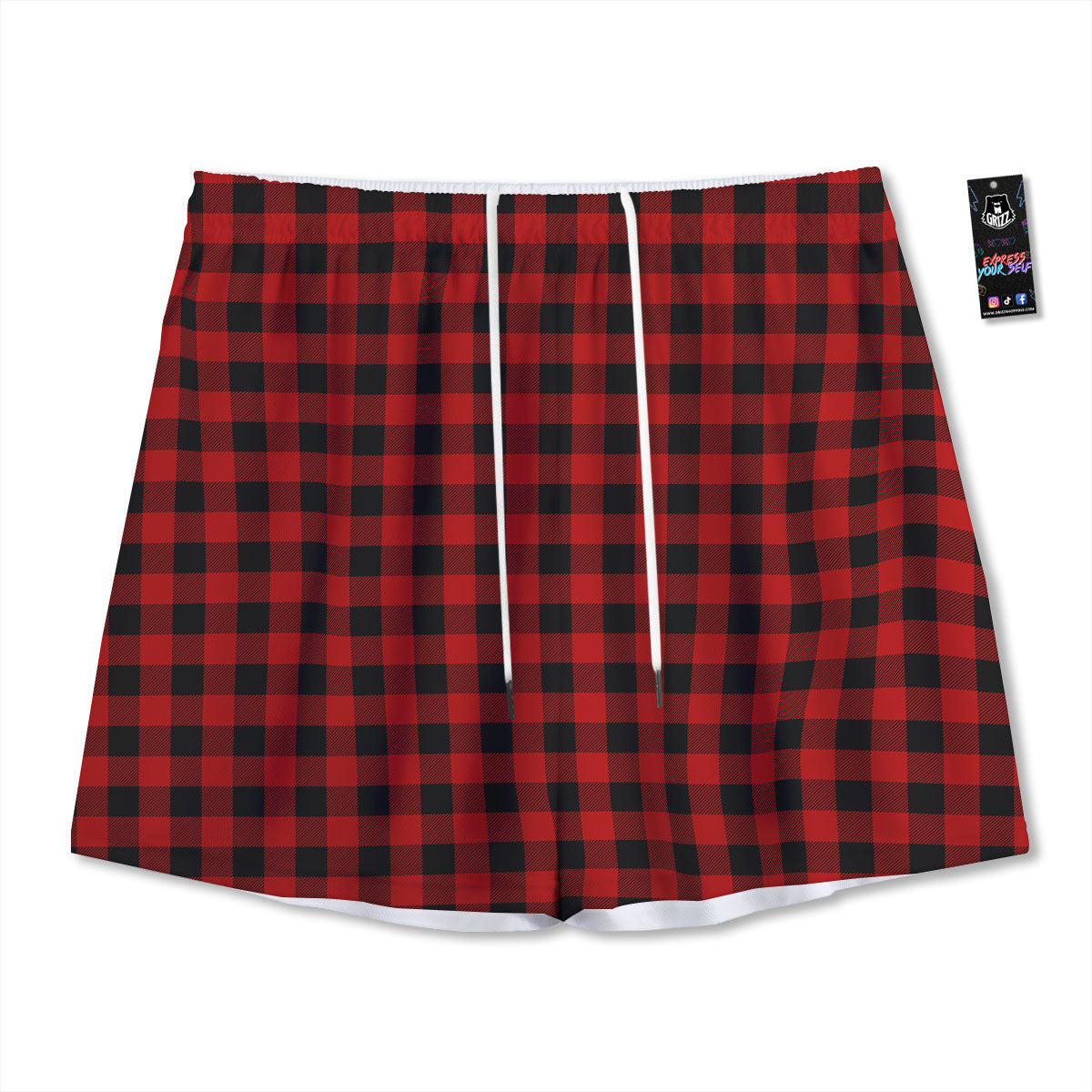 Cancer Cute Cartoon Print Pattern Mesh Shorts