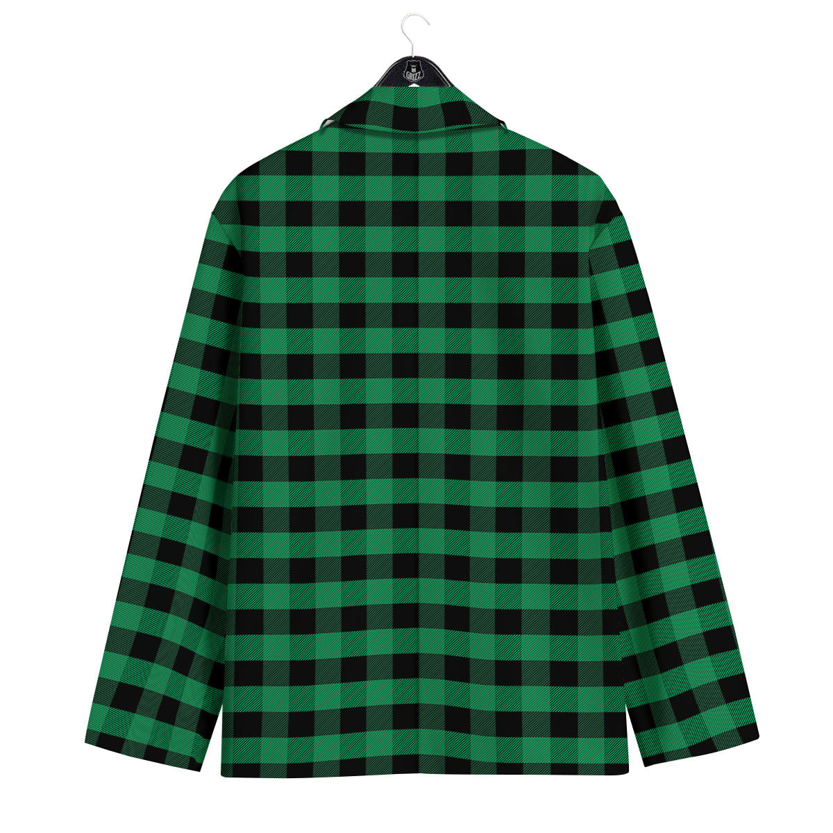 Buffalo Check Green Print Pattern Men's Sport Coat-grizzshop