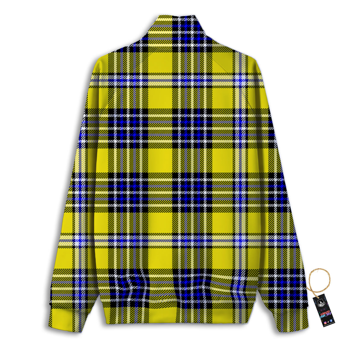 Buffalo Check Green Print Pattern Track Jacket-grizzshop