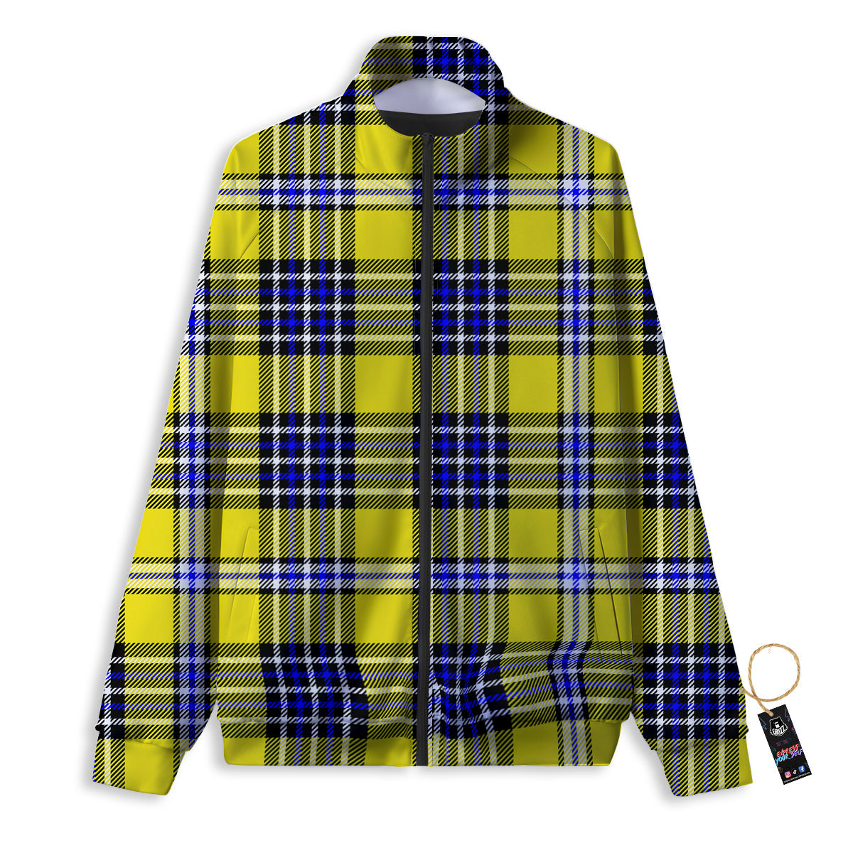 Buffalo Check Green Print Pattern Track Jacket-grizzshop