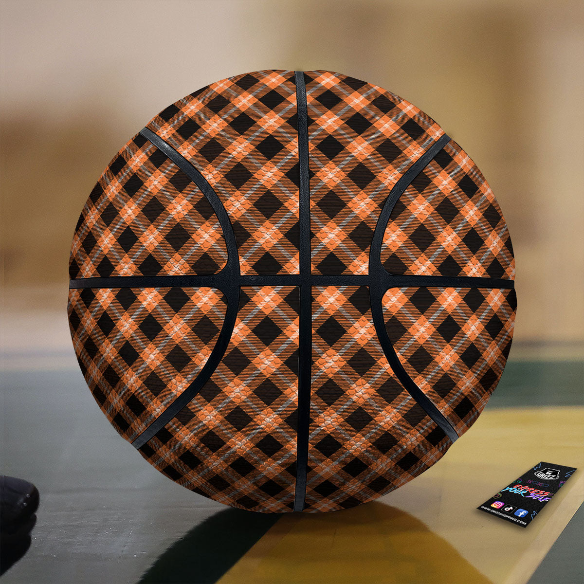Buffalo Check Halloween Print Pattern Basketball-grizzshop