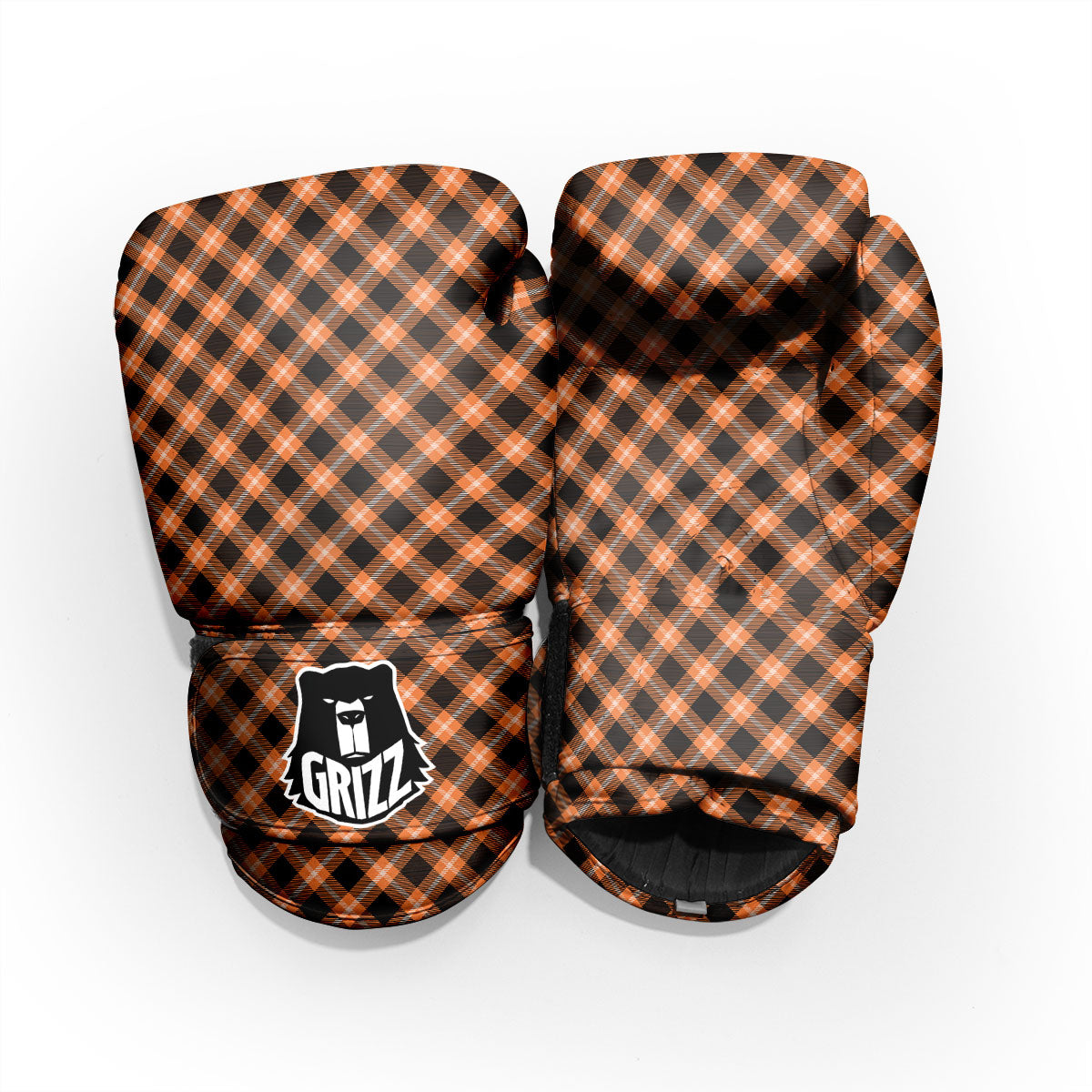 Buffalo Check Halloween Print Pattern Pro Boxing Glove