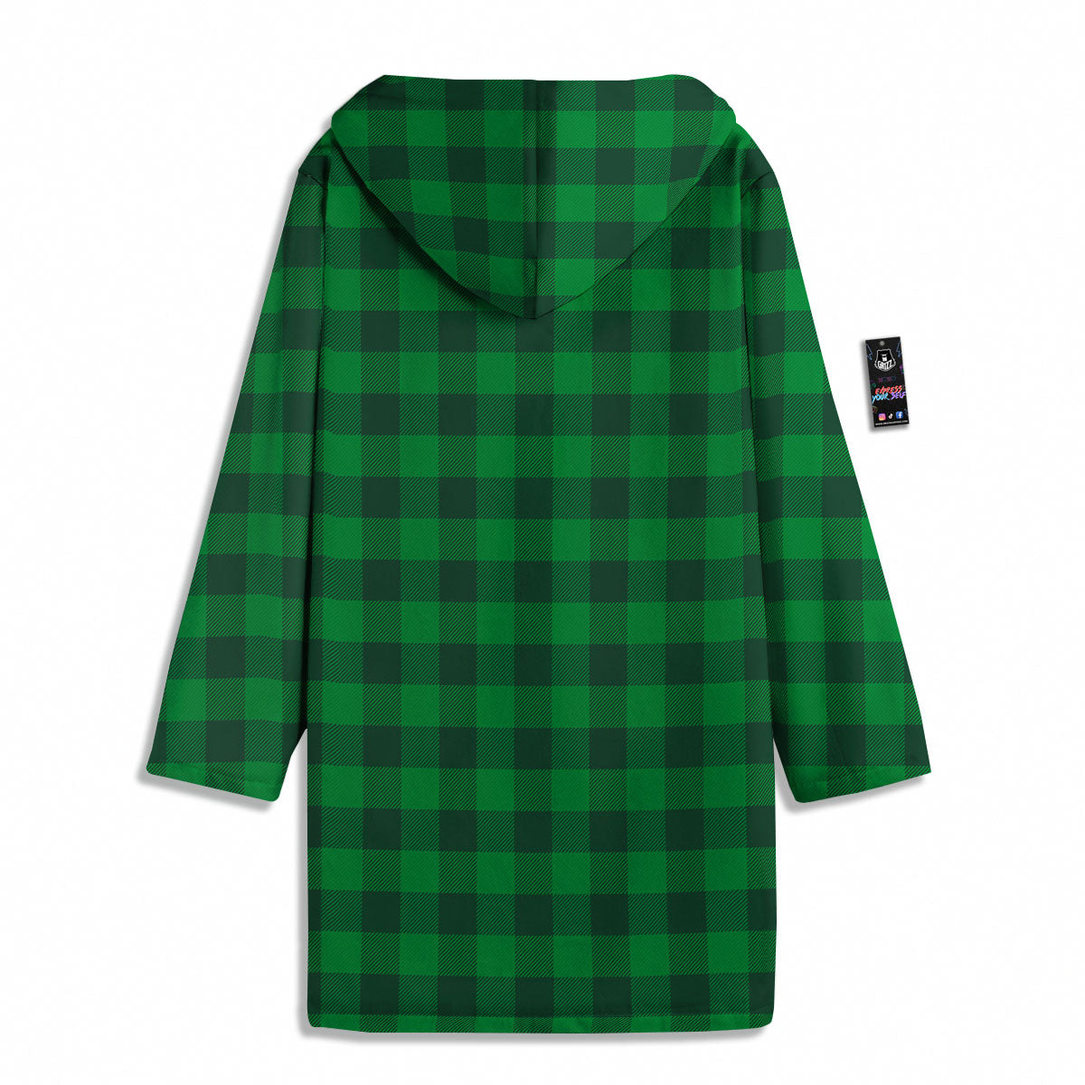 Buffalo Check Irish Green Print Pattern Men's Windbreaker Jacket-grizzshop