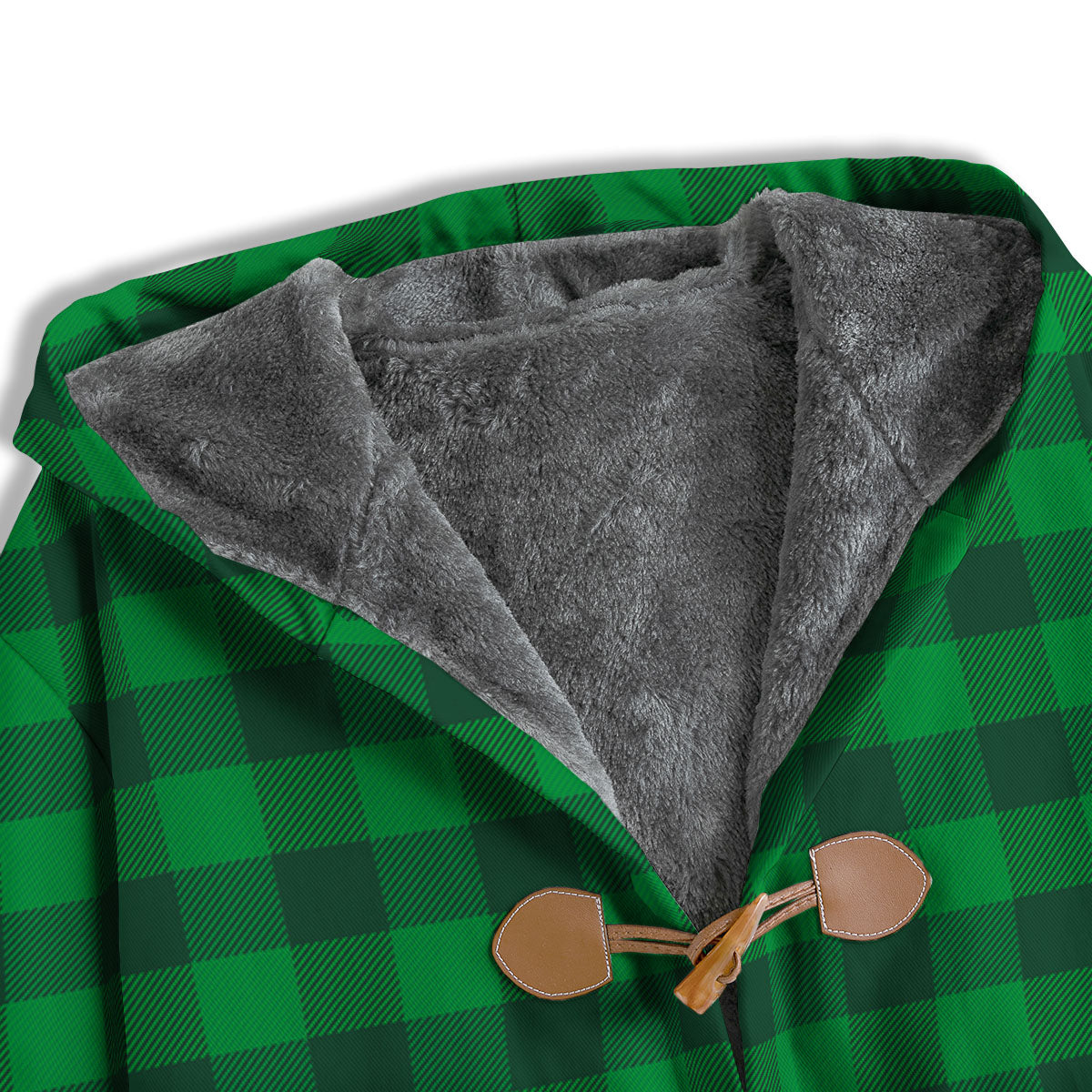Buffalo Check Irish Green Print Pattern Men's Windbreaker Jacket-grizzshop