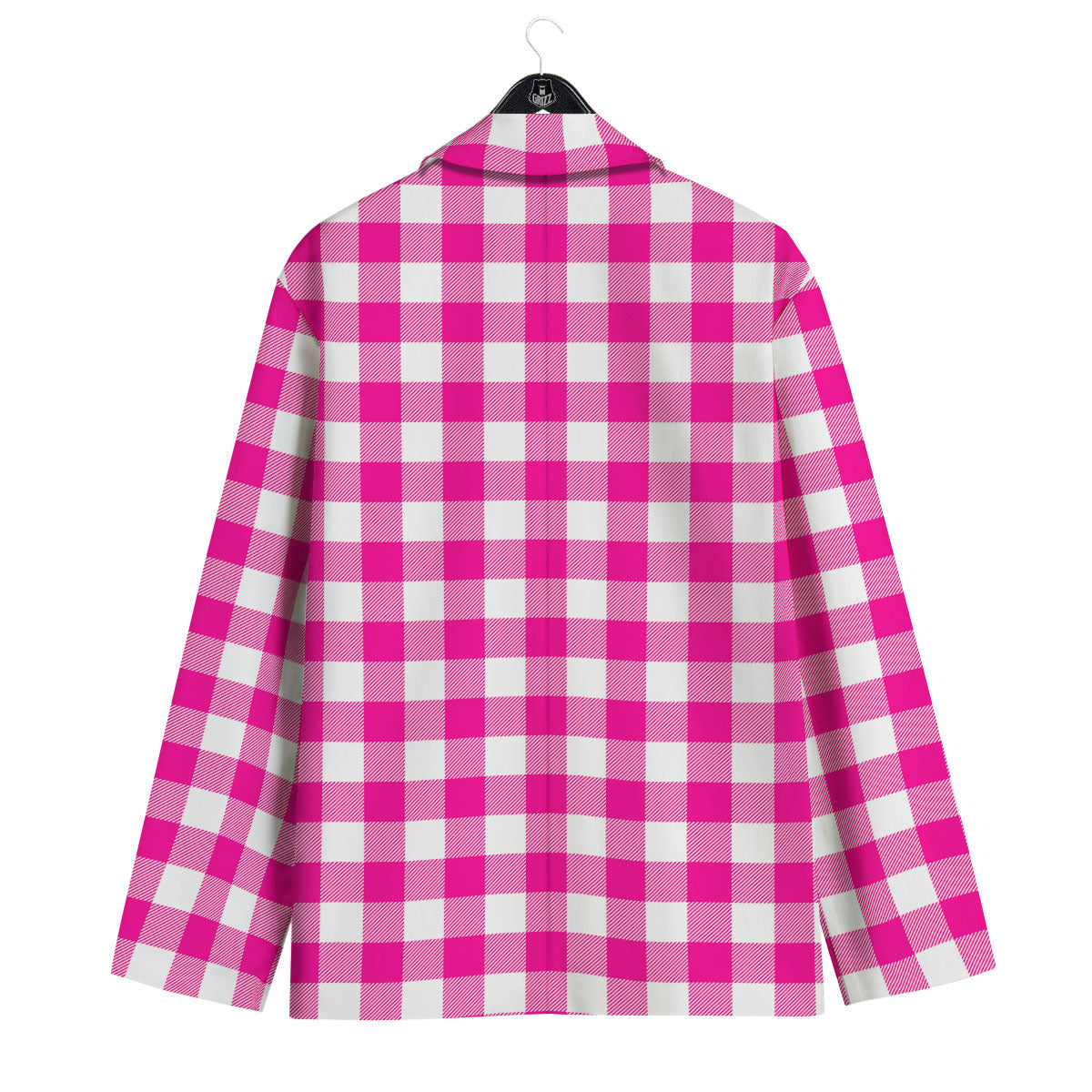 Buffalo Check Pink And White Print Men's Sport Coat-grizzshop