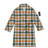 Buffalo Check St. Patrick's Day Print Pattern Bathrobe-grizzshop