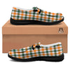 Buffalo Check St. Patrick's Day Print Pattern Black Loafers-grizzshop