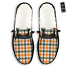 Buffalo Check St. Patrick's Day Print Pattern Black Loafers-grizzshop