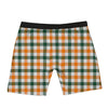 Buffalo Check St. Patrick's Day Print Pattern Boxer Briefs-grizzshop