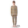 Buffalo Check St. Patrick's Day Print Pattern Kid's Pajamas-grizzshop