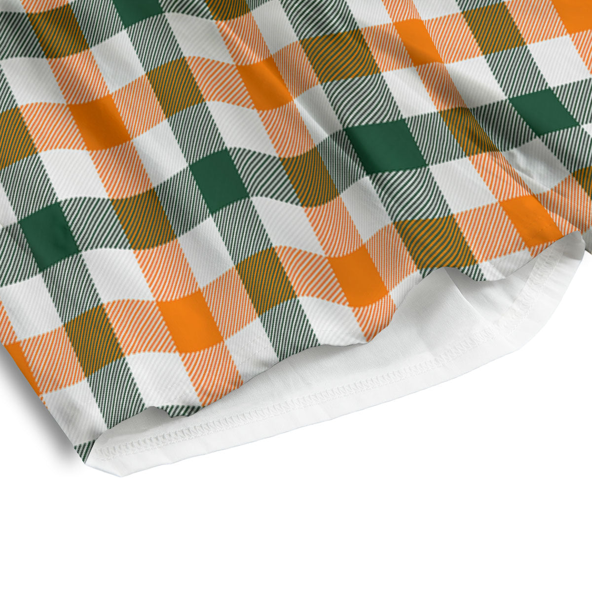 Buffalo Check St. Patrick's Day Print Pattern Men's Athletic Shorts