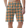 Buffalo Check St. Patrick's Day Print Pattern Men's Shorts-grizzshop