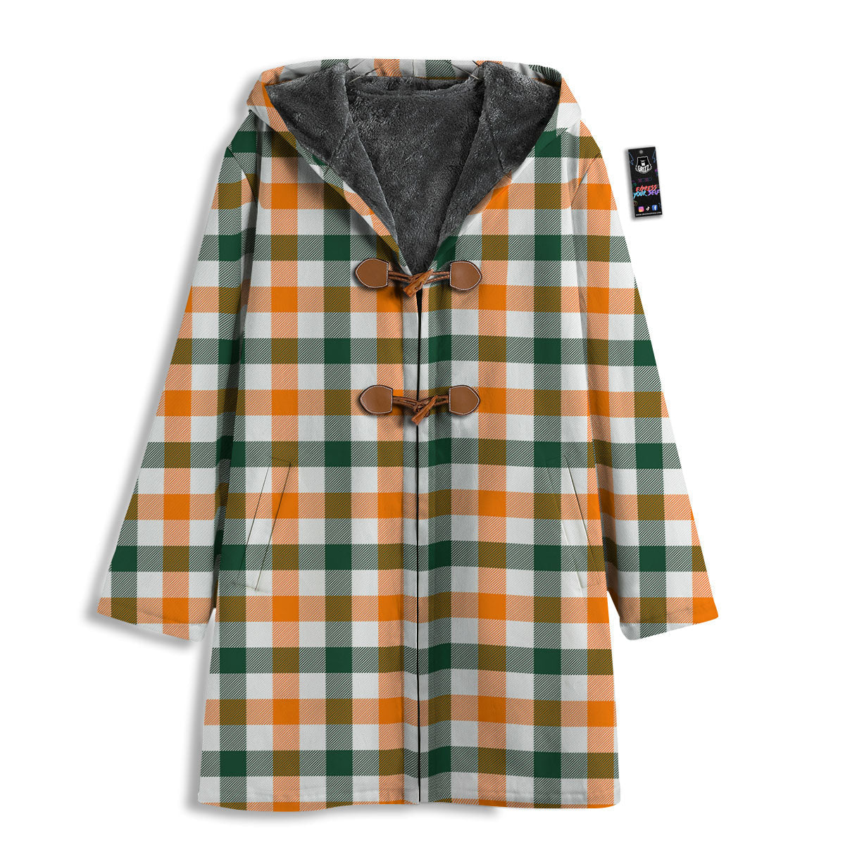 Buffalo Check St. Patrick's Day Print Pattern Men's Windbreaker Jacket-grizzshop