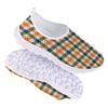 Buffalo Check St. Patrick's Day Print Pattern Nurse Shoes-grizzshop