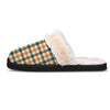 Buffalo Check St. Patrick's Day Print Pattern Slippers-grizzshop