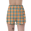 Buffalo Check St. Patrick's Day Print Pattern Women's Shorts-grizzshop