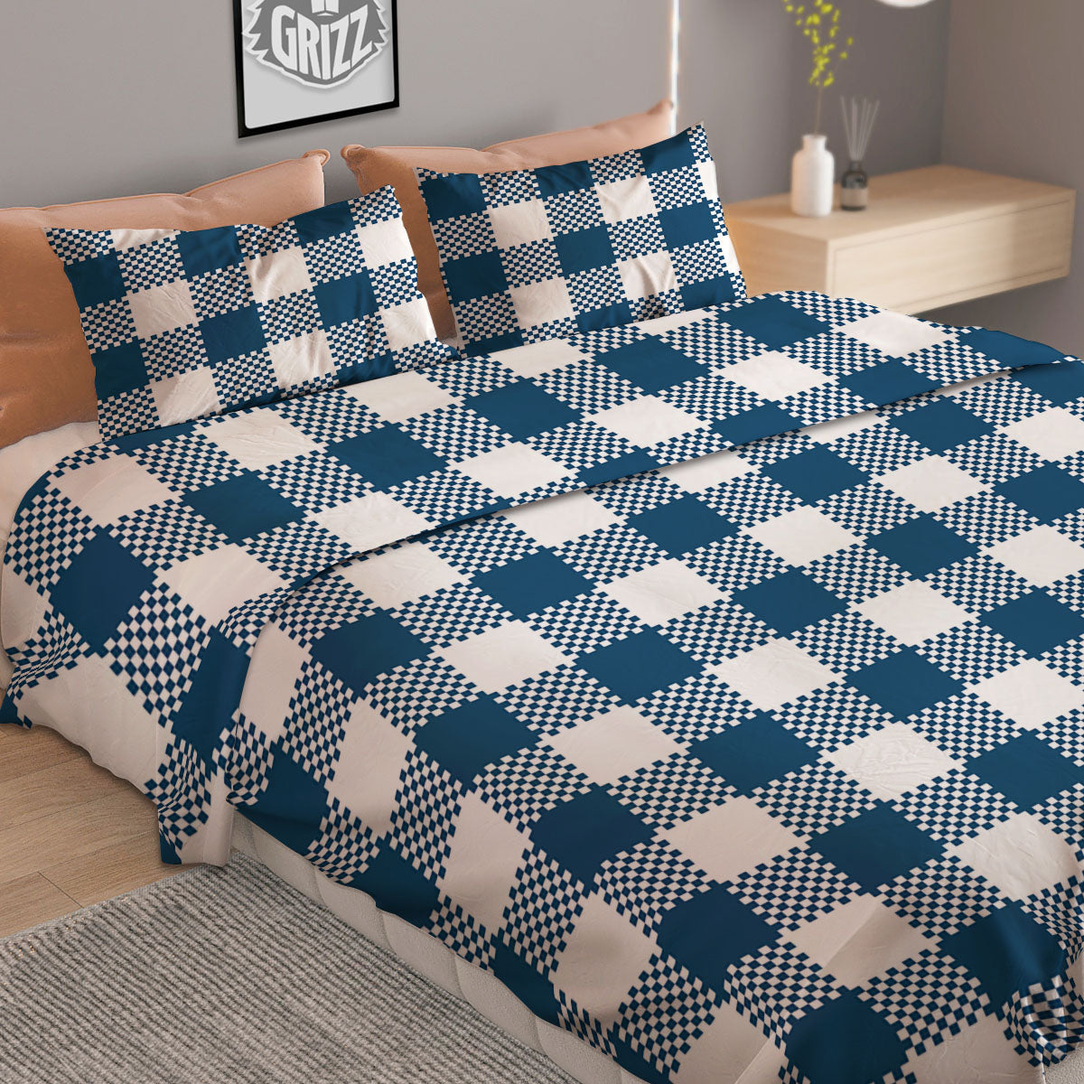 Cancer Sign Black And Gold Print Duvet Cover Bedding Set