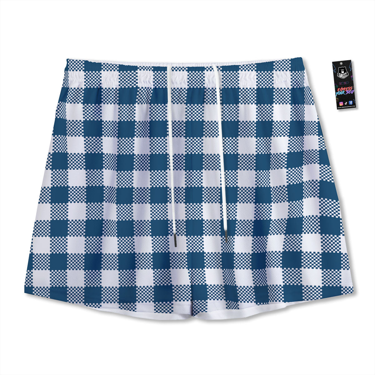 Cancer Sign Black And Gold Print Mesh Shorts