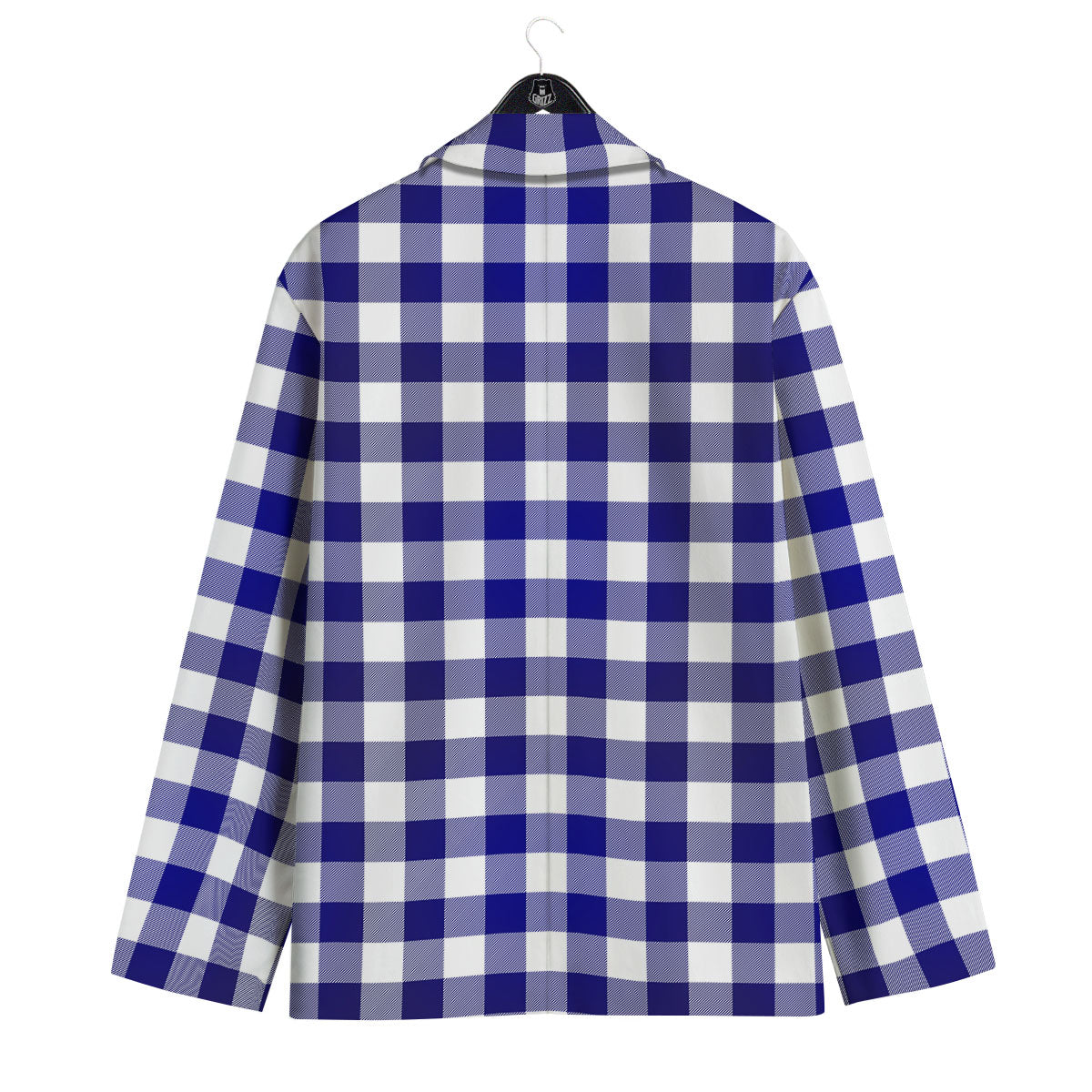Buffalo Check White And Navy Print Men's Sport Coat-grizzshop