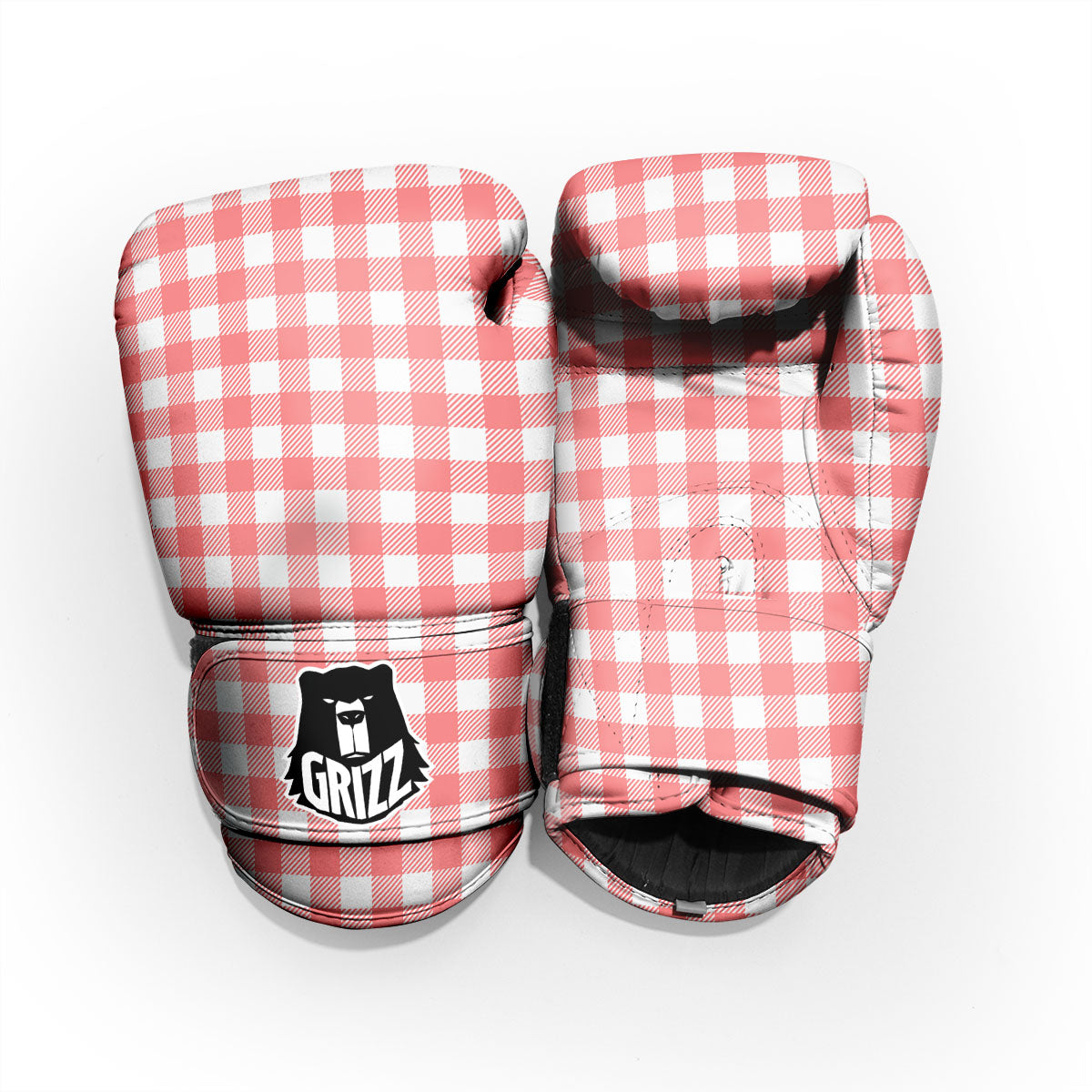 Buffalo Check White And Pink Print Pro Boxing Glove