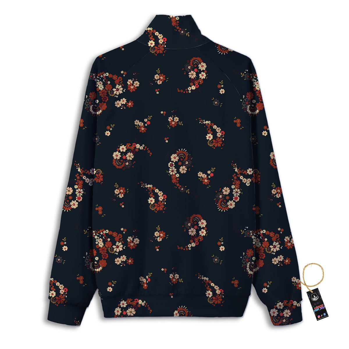 Buffalo Check White And Red Print Track Jacket-grizzshop