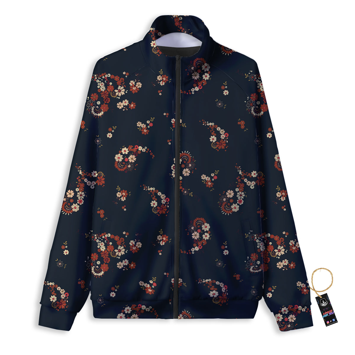 Buffalo Check White And Red Print Track Jacket-grizzshop