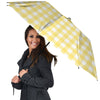 Buffalo Check Yellow And White Print Umbrella-grizzshop