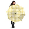 Buffalo Check Yellow And White Print Umbrella-grizzshop