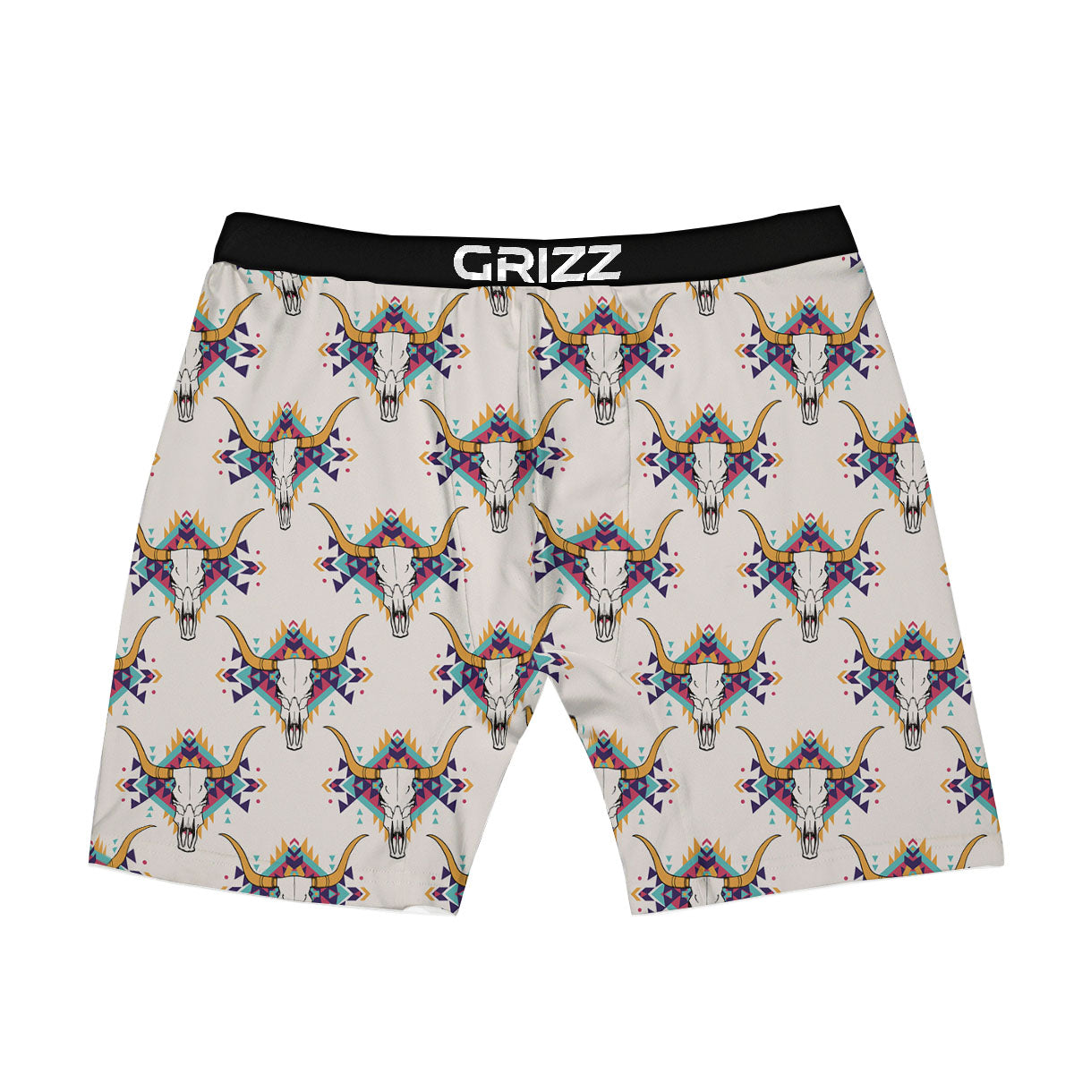 Buffalo Native Print Pattern Boxer Briefs-grizzshop