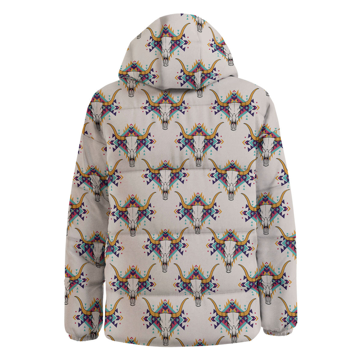 Buffalo Native Print Pattern Down Jacket-grizzshop