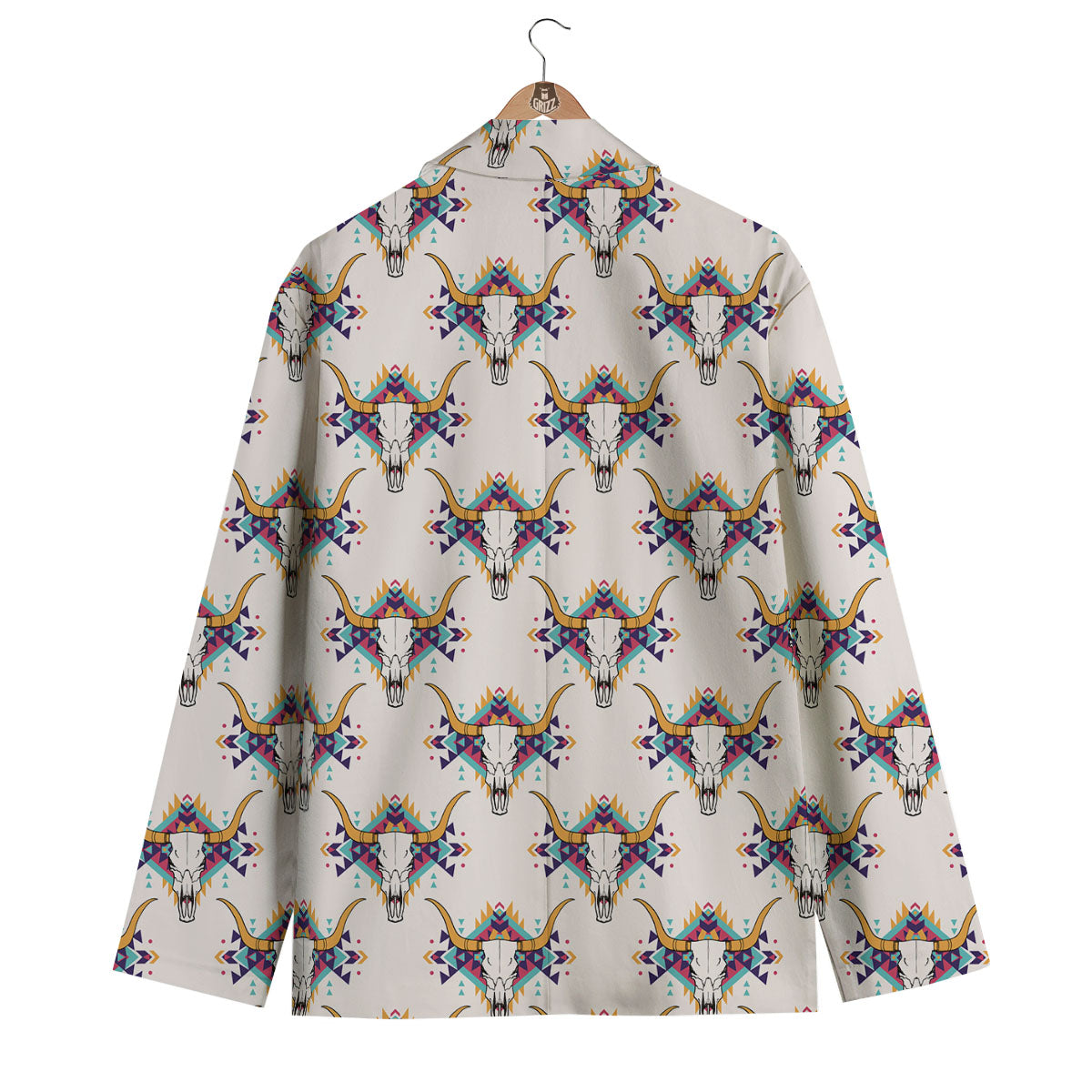 Buffalo Native Print Pattern Men's Blazer-grizzshop