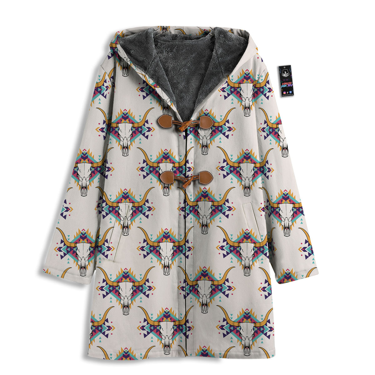Buffalo Native Print Pattern Men's Windbreaker Jacket-grizzshop