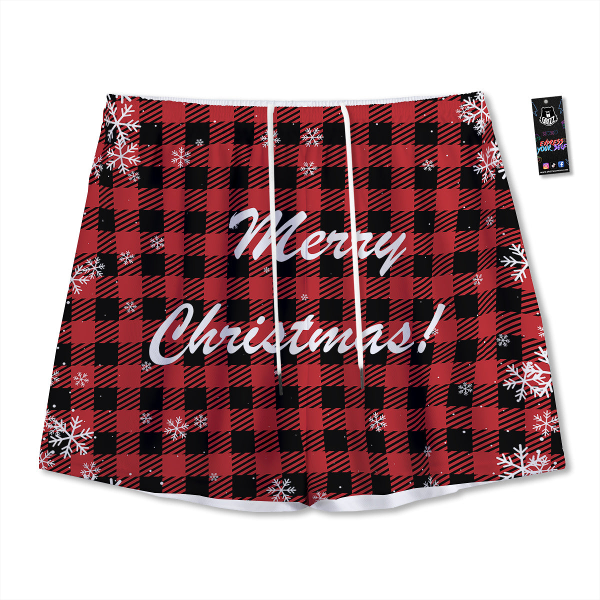 Cannabis Leaf Black And Green Print Mesh Shorts