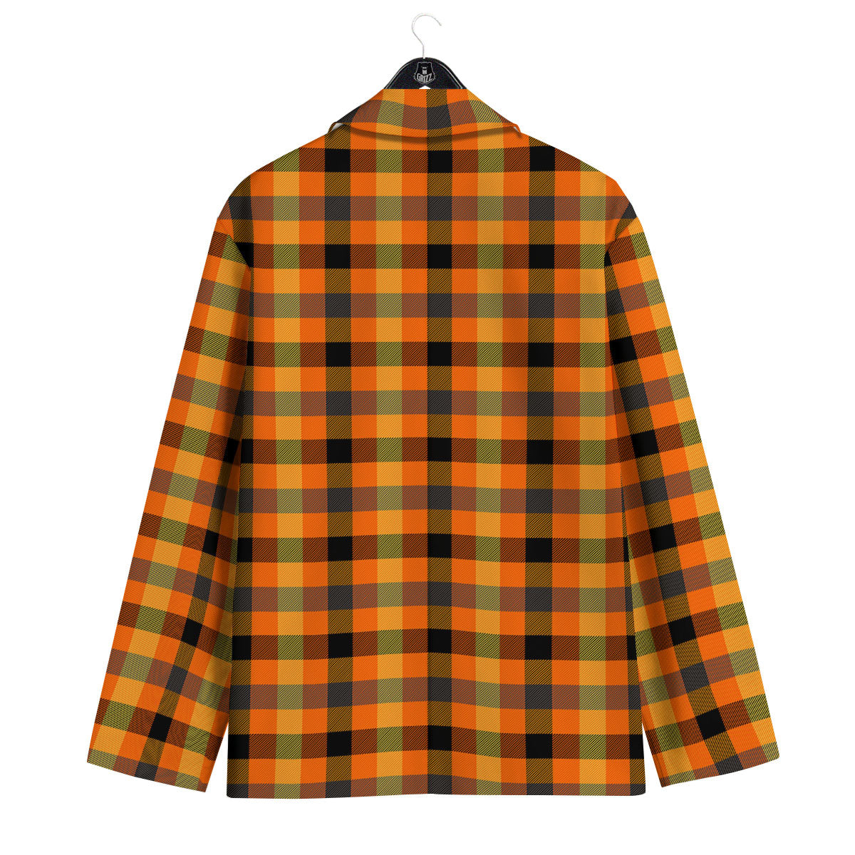 Buffalo Plaid Halloween Print Men's Sport Coat-grizzshop