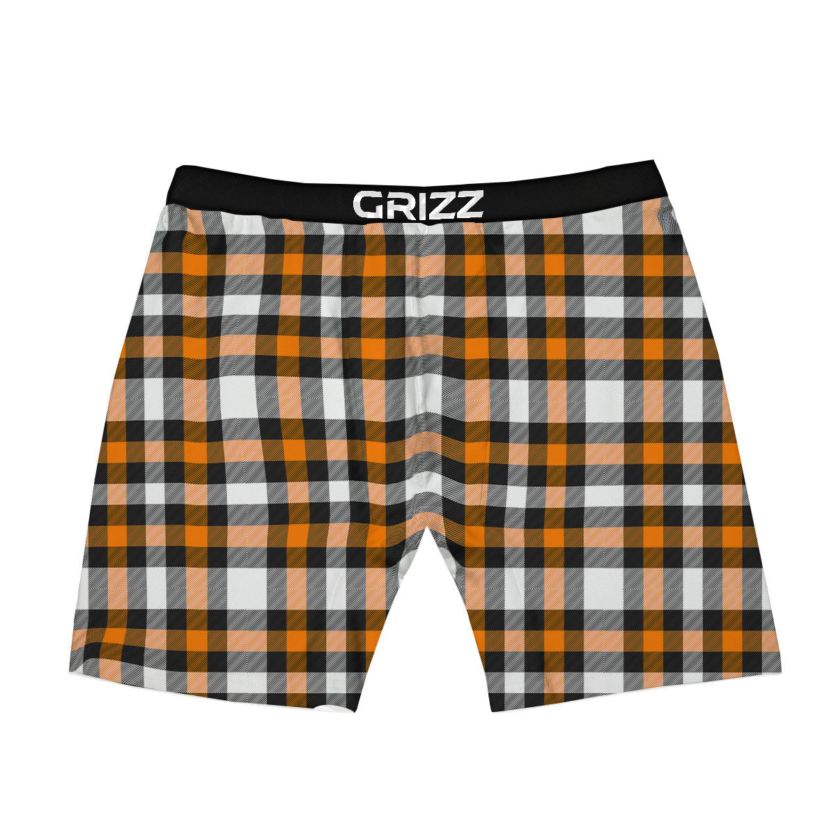 Buffalo Plaid Halloween Print Pattern Boxer Briefs-grizzshop