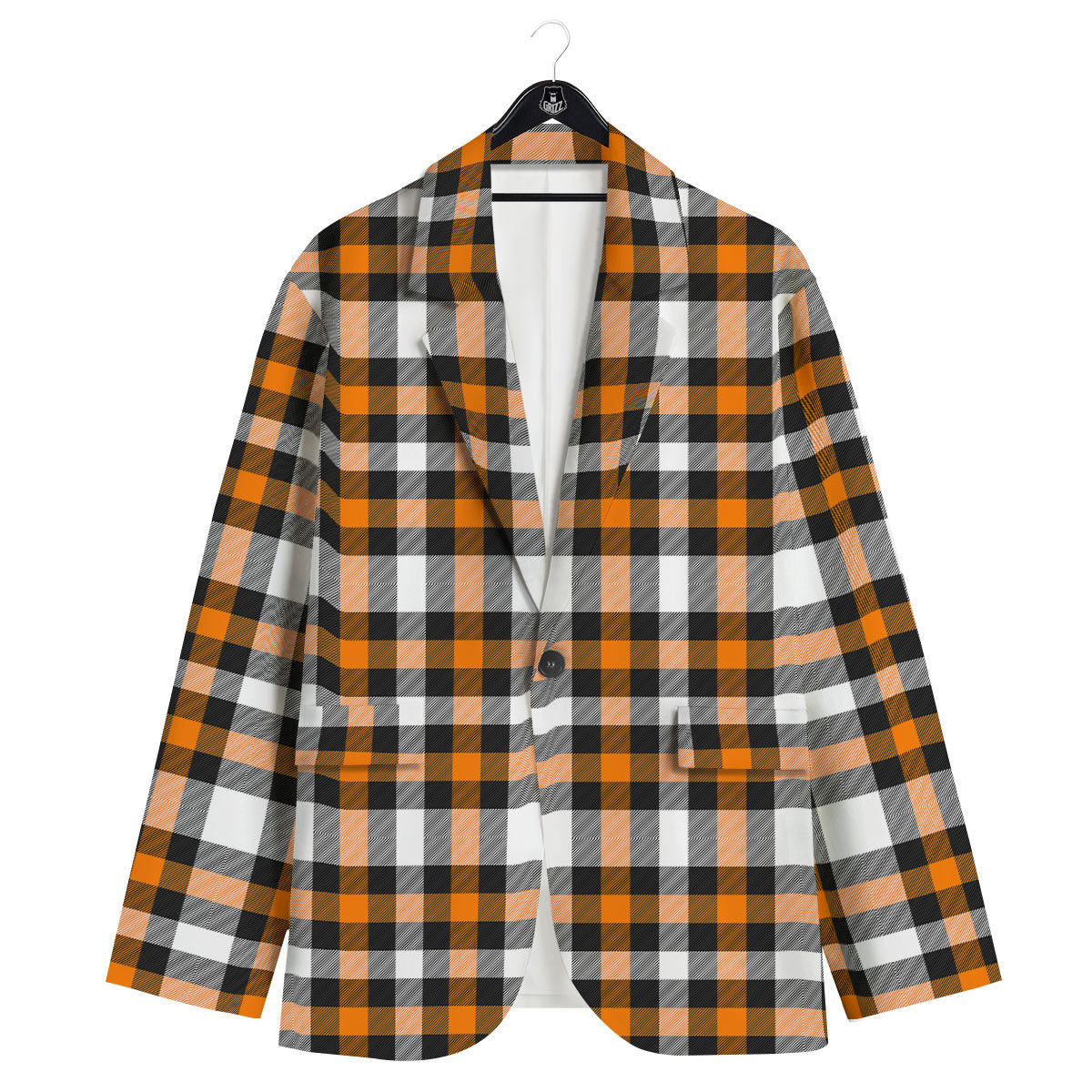 Buffalo Plaid Halloween Print Pattern Men's Sport Coat-grizzshop