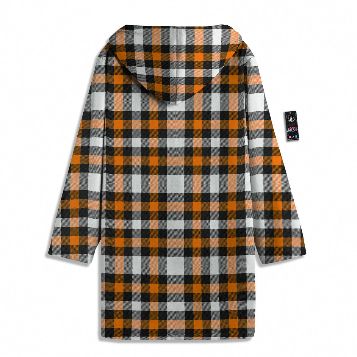 Buffalo Plaid Halloween Print Pattern Men's Windbreaker Jacket-grizzshop