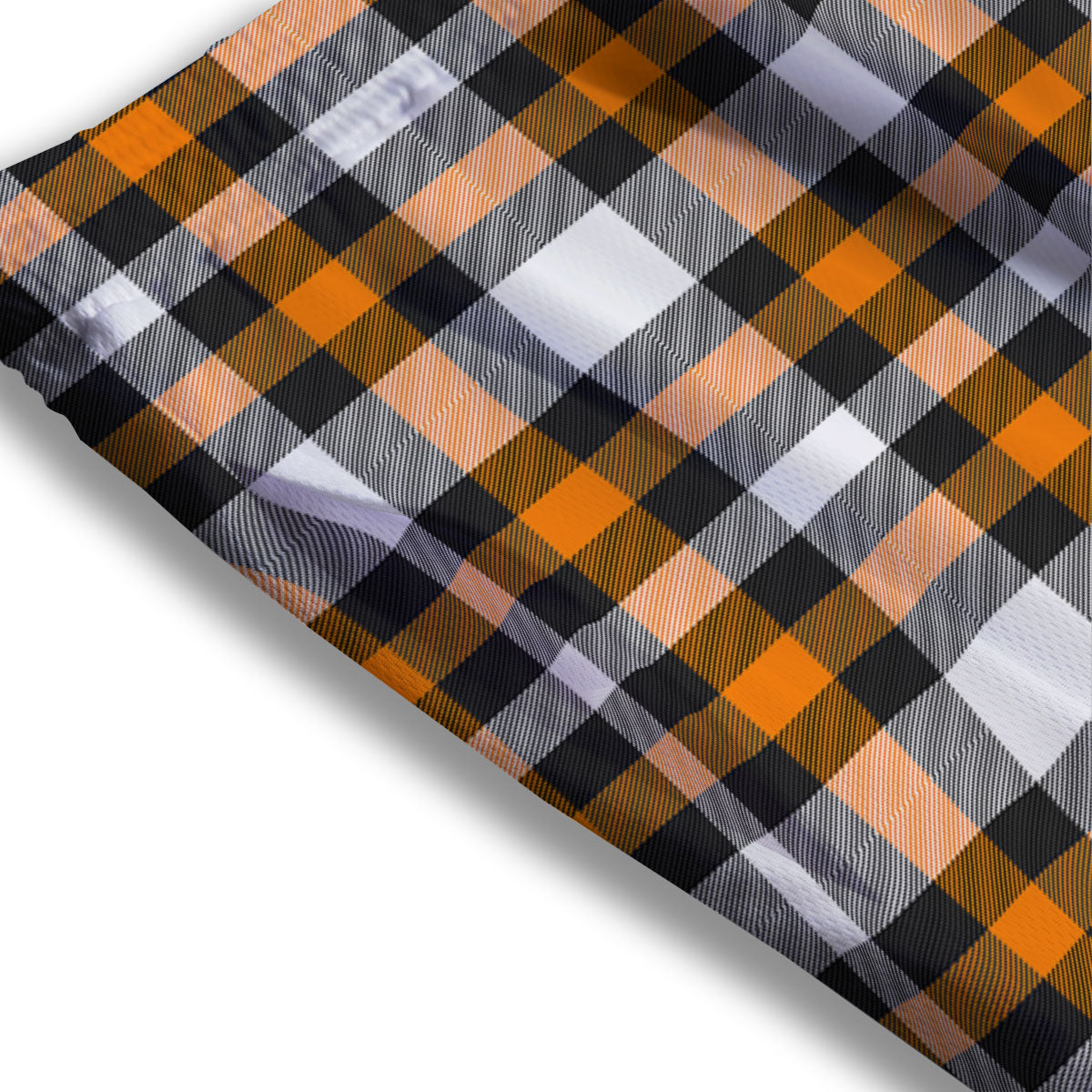 Buffalo Plaid Halloween Print Pattern Mesh Shorts